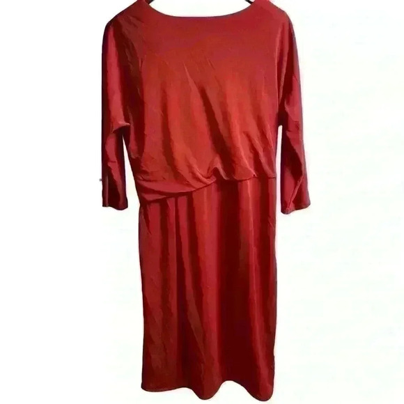 H by Halston Mock Wrap Dress. Size M. Front knot design - Picture 2 of 6